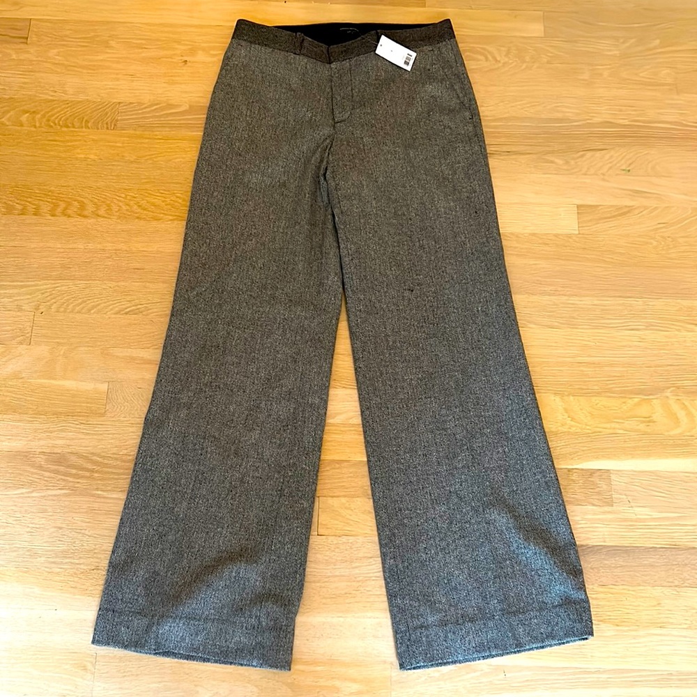 Banana Republic gray size 8 wide leg dress pants NWT
